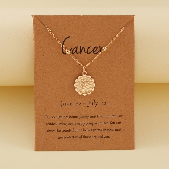 Zodiac Sign Astrology Beaded Charm Gift Necklace - Picture 8 of 16